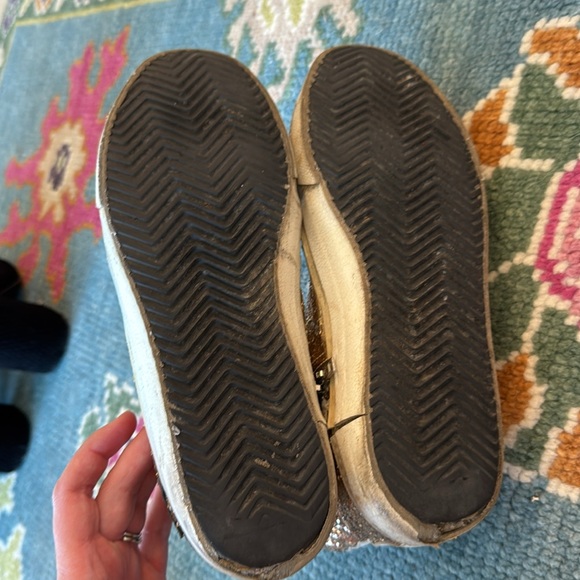 Golden Goose Women's Glitter Sneakers - Gold and Gray - Picture 8 of 8